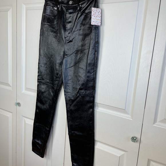 Free People Phoenix Liquid Coated Skinny Jean NWT - Picture 8 of 8